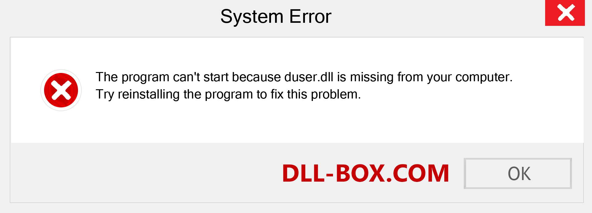  duser.dll file is missing?. Download for Windows 7, 8, 10 - Fix  duser dll Missing Error on Windows, photos, images